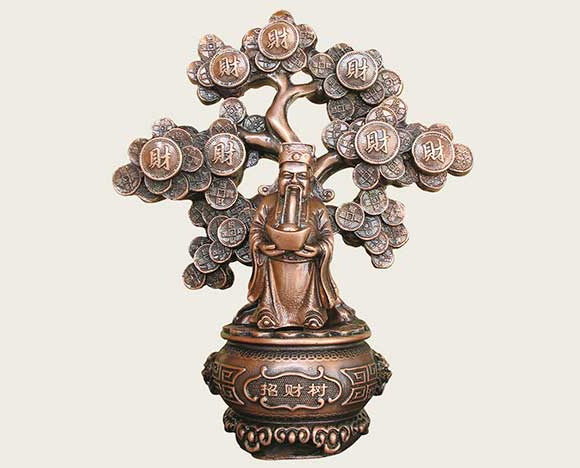 铜工艺-招财树